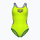 Купальник суцільний жіночий arena One Double Cross Back One Piece artic lime/plum/blue cosmo