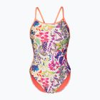 Купальник суцільний жіночий arena Painting Lace Back multi/bright coral