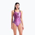 Купальник суцільний жіночий arena Peacock Swim Pro Back multi pink/black