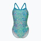 Купальник суцільний жіночий arena Snake Skin Challenge blue cosmo multi/blue cosmo