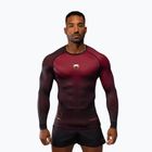 Чоловічий тренувальний лонгслів Venum Tactical XT Rashguards чорний/бордовий/золотий