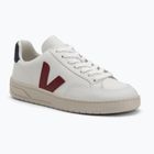 Кросівки чоловічі VEJA V-12 Leather white/marsala/nautico