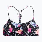 Купальник суцільний жіночий ROXY Active Bralette anthracite/floral flow