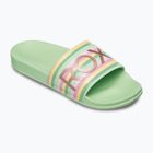 Шльопанці жіночі ROXY Slippy II green stripe