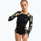 Лонгслів для плавання жіночий ROXY Zip Lycra anthracite island escape