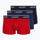 Труси чоловічі Lacoste 5H1300 3 пари navy blue/red/methylene
