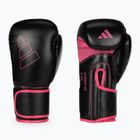 Рукавиці воксерські adidas Hybrid 80 чорно-рожеві ADIH80