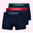 Труси Lacoste 5H3401 3 пари navy blue/green/red/navy