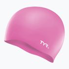 Шапочка для плавання дитяча TYR Wrinkle-Free Silicone pink