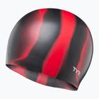 Шапочка для плавання TYR Multi-Color Silicone black/red