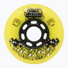 Колеса для роликів FR Skates Street Invaders Wheels 80mm/84A X4 yellow/black