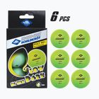 М'ячі для настільного тенісу Donic-Schildkröt Glow In The Dark Poly 40+ 6шт, що світяться.