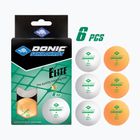 М'ячі для настільного тенісу Donic-Schildkröt 1-Star Elite Poly 40+ 6шт білий/помаранчевий