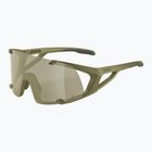 Окуляри сонцезахисні Alpina Hawkeye Q-Lite olive matt/silver mirror