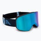 Окуляри гірськолижні дитячі Alpina Fernie Q-Lite black/blue matt