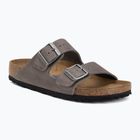 Шльопанці BIRKENSTOCK Arizona Soft Footbed Oiled Leather Narrow iron