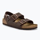 BIRKENSTOCK Milano BF Вузькі темно-коричневі босоніжки