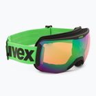 Маска лижна  UVEX Downhill 2100 CV black mat/mirror green colorvision orange 55/0/392/26
