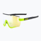 Сонцезахисні окуляри UVEX Sportstyle 236 Set чорно-жовті матові/дзеркально-жовті