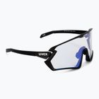 Окуляри велосипедні UVEX Sportstyle 231 2.0 V black mat/litemirror blue 53/3/028/2204