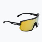 Окуляри велосипедні UVEX Sportstyle 235 P black mat/mirror yellow 53/3/032/2230