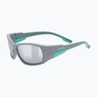 Окуляри сонцезахисні дитячі UVEX Sportstyle 514 grey matt/mirror silver