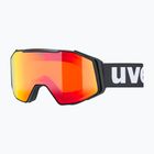 Окуляри лижні UVEX Gravity FM black matt/mirror red orange clear