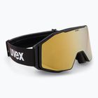 Окуляри лижні UVEX Gravity FM black matt/mirror gold orange clear
