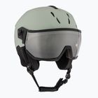 Шолом гірськолижний UVEX Instinct Visor oxid green matt/mirror silver/smoke
