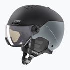 Лижний шолом UVEX Wanted Visor Pro V black/silver matt