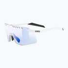 Окуляри сонцезахисні UVEX Pace Stage Small V white matt/mirror blue