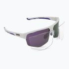 Окуляри сонцезахисні UVEX Axos Set white matt/mirror purple/clear