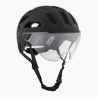 Шолом велосипедний UVEX Stride Visor black matt/litemirror silver