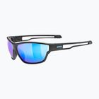 Окуляри сонцезахисні UVEX Sportstyle 806 black matt/mirror blue