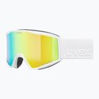 Окуляри лижні UVEX Blast FM S2 white matt/mirror green
