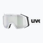 Лижні окуляри UVEX Gravity FM white matt/mirror silver/green/clear
