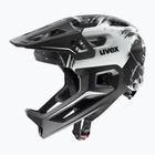 Шолом велосипедний дитячий UVEX React Fullface Jr black/white matt