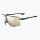 Окуляри сонцезахисні UVEX Ramp olive matt/mirror gold