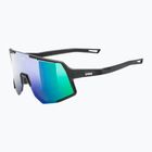 Окуляри сонцезахисні UVEX Sequenze black matt/miror green