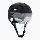 Шолом велосипедний UVEX Stride Visor black matt/lite mirror silver