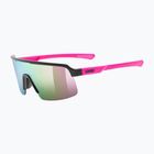 Окуляри сонцезахисні дитячі UVEX Dyrt Jr black pink mat/mirror pink