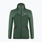 Флісова кофта чоловіча Salewa Puez Melange PL FZ Hoody зелена 00-0000027386