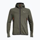 Чоловіча трекінгова толстовка Salewa Agner Hybrid PL/DST FZ Hoody faded green melange/0910