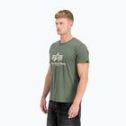 Футболка поло чоловіча Alpha Industries Basic vintage green