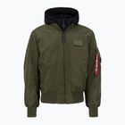 Куртка чоловіча Alpha Industries MA-1 D-Tec dark green / black