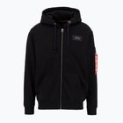 Кофта чоловіча Alpha Industries Back Print Zip black