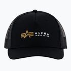 Кепка чоловіча Alpha Industries Label Trucker black
