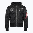 Куртка чоловіча Alpha Industries MA-1 VF Hood Dark Side black / reflective