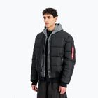 Чоловіча утеплена куртка Alpha Industries MA-1 Logo Puffer Bomber black