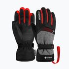 Дитячі лижні рукавиці Reusch Flash Gore-Tex чорні/чорний меланж/вогненно-червоні